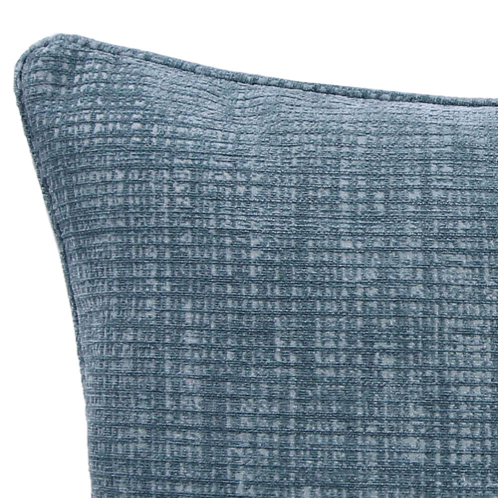 Jordan Manufacturing 18" x 18" Hatched Sage Solid Square Decorative Throw Pillow with Welt