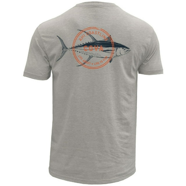 Camiseta gráfica Cova Ahi Coastline para hombre beige mediana