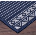 thumbnail image 4 of Bohemian Accent Rug - 7 ft. 10 in. x 10 ft., Midnight Blue, Waterproof Rug with Geometric Pattern, UV Protected Rug for Garden, Patio, Backyards, 4 of 8