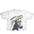 thumbnail image 2 of Jem Little Boys Snacks & Naps T-Shirt White Size 5, 2 of 3