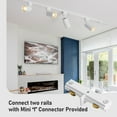 thumbnail image 4 of 4-Light LED Track Lighting Kit with 3.3FT H Track Lighting Rails & Floating Canopy Connector, GU10 Track Light Kit, Modern Kitchen Track Lighting Fixtures Ceiling White - No Bulbs, 4 of 9