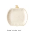 thumbnail image 3 of 10 platos desechables para fiesta de Halloween con forma de calabaza, 3 of 4