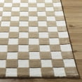 thumbnail image 3 of Hauteloom Timin Wool Living Room, Bedroom Area Rug - Contemporary - Cream, Dark Red - 8' x 10', 3 of 6
