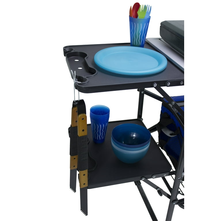 GCI Outdoor Slim-Fold Portable Camping Kitchen Table with