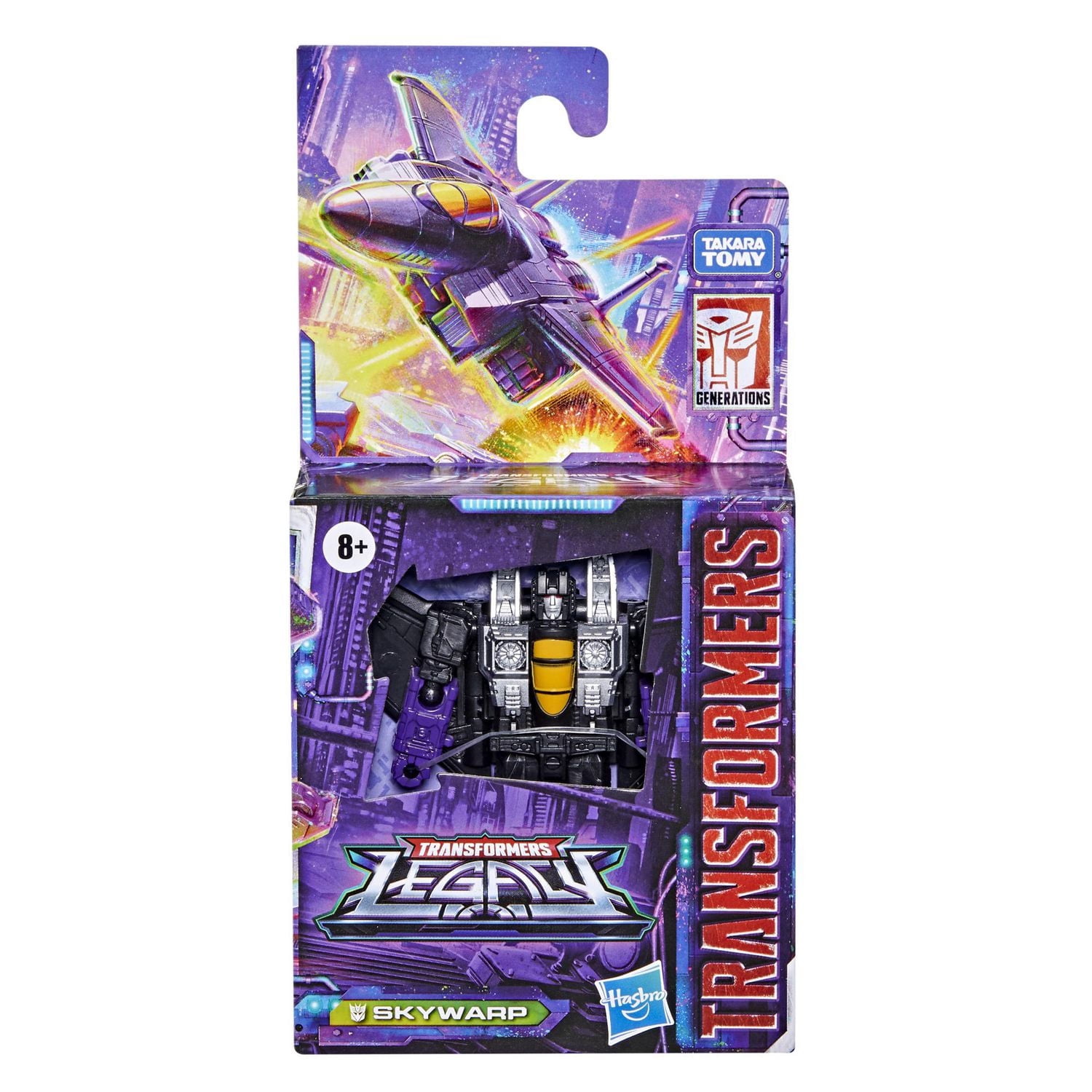 Transformers Toys Generations Legacy Core Skywarp Action Figure - Kids Ages 8 and Up, 3.5-inch