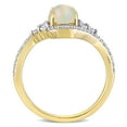 thumbnail image 4 of Everly Women's Opal and Sapphire 10k Yellow Gold Ring, 4 of 8