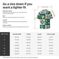 thumbnail image 6 of Uemuo Lemon and Leaves Pattern Cotton Linen Short Sleeve Shirts,Casual Lightweight Button Down Shirts,Vacation Beach Summer Tops-, 6 of 7