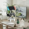 thumbnail image 3 of Soporte para mando de videojuegos de 3 niveles, soporte para auriculares, colgador ajustable para auriculares y mando de videojuegos para todos los accesorios universales de PC para videojuegos, 3 of 7