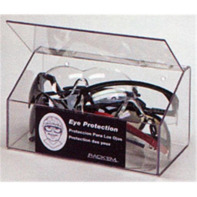 RackEm Racks 10Pair Foam Ear Plug Dispenser with Lid Clear Plastic