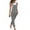 Gray, variant on Women Denim Bib Pants Polyester Sexy Long Rompers Casual Daily Outfit