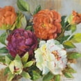 thumbnail image 2 of Loreth, Lanie 12x12 Gold Ornate Wood Framed with Double Matting Museum Art Print Titled - Fresh Cut Peonies, 2 of 4