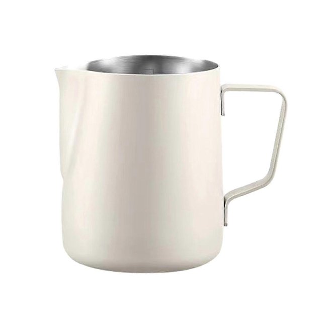 Stainless Steel Milk Frothing Jug Round Spout Latte Art Jug Milk Pitcher Frother Professional Barist