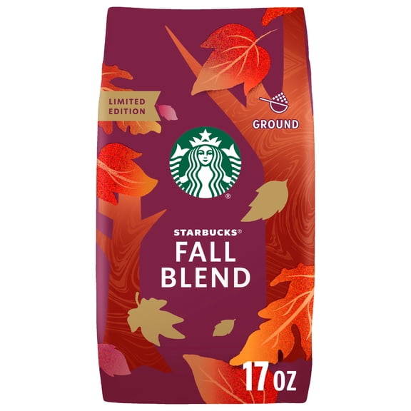 Starbucks Fall Blend, Medium Roast Ground Coffee, 100% Arabica, Limited Edition, 17 oz