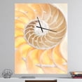 thumbnail image 2 of DesignArt Grande Horloge Murale Motif Coquillage Doré, 2 of 2