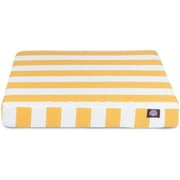 Vertical Stripe Small Orthopedic Memory Foam Rectangle Dog Bed