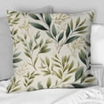 thumbnail image 2 of Designart "Leaves in Tranquil Arrangement" Plants Printed Throw Pillow, 2 of 5