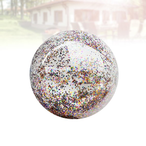 Toddmomy Disco Inflatable Beach Ball 40x40x40cm for Nighttime Pool Parties 1Pack