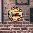 thumbnail image 2 of Placa Metal Vintage Gilmore Gasolina Pintura Redonda Hierro Arte La Pared 30x30cm, 2 of 9