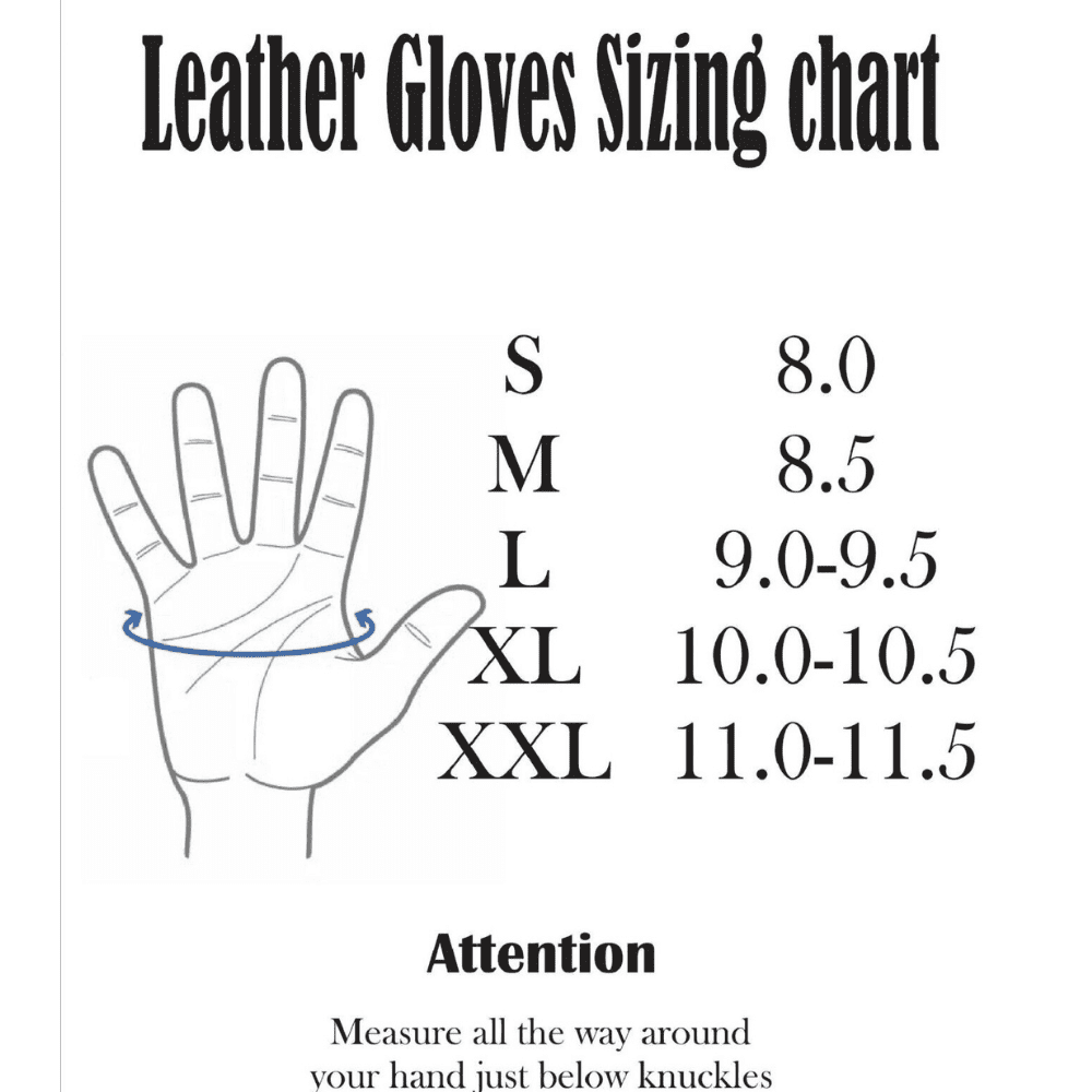 Driving Half Finger Finger less Knuckle Holes For Men Genuine Motorcycle Leather Gloves Large White