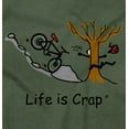 thumbnail image 2 of Bike Crash Tree Funny Unlucky Plus Size Crewneck Graphic Tee Shirt Brisco Brands 2X, 2 of 5