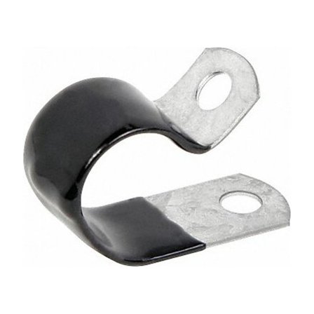 Cable Clamp, Steel, 5/16 in Bundle Dia., Black, 50 PK