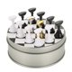 thumbnail image 1 of Chess Board Magnetic Nail Art Tip Stand Acrylic Display Holder Set (Pink Rhinestone Base), 1 of 4