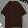 thumbnail image 6 of Razzly Size Small Mens Tops Loose Fit T Shirts for Men T Shirt Folder Board Pack of Mens T Shirts Night Shirts for Men Sleepwear Mens Big And Tall Tee Shirts Medium Shirts for Men Men(Brown,3XL), 6 of 7