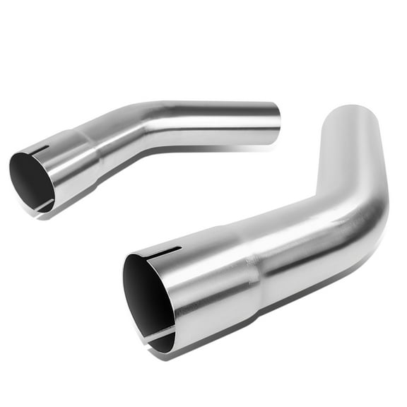 DNA Motoring 2Pcs 3" OD Custom 45 Degree Stainless Steel Mandrel Bend Exhaust Pipe Tubing