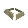 thumbnail image 4 of Envoltura de vinilo para faldón de de poste de cerca de 4 x 4 pulgadas, cubierta de base de poste de faldón de simple para barandillas, 4 of 7