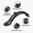thumbnail image 6 of ABCISI Electric Scooters Rear Mudguard, Professional Splash Proof 4 Hole Scooter Mudguard Replacement, Scooter Rear Black Fenders Bracket Scooter Replacement Part Accessory, 6 of 9
