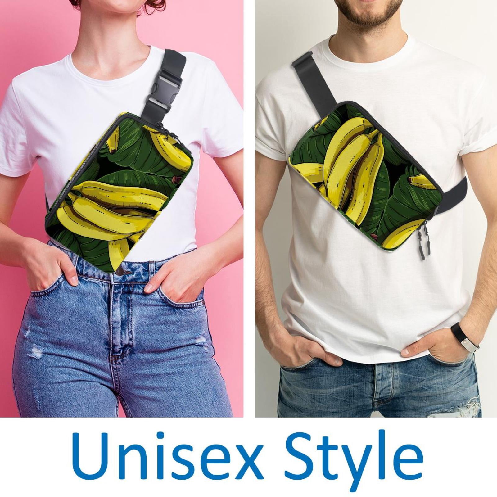 Bananas Adjustable Lightweight Unisex Waist Bag Running Belt with Extension Strap Money Belt Holder