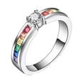 thumbnail image 2 of TopLLC Bagues Nouvelle Bague en Cristal Coloré Parfaite pour Fête Cadeau Mode, 2 of 4