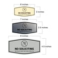 thumbnail image 2 of Fancy No Soliciting We Do Not Want Anything From You Sign (Black) - Small, 2 of 5