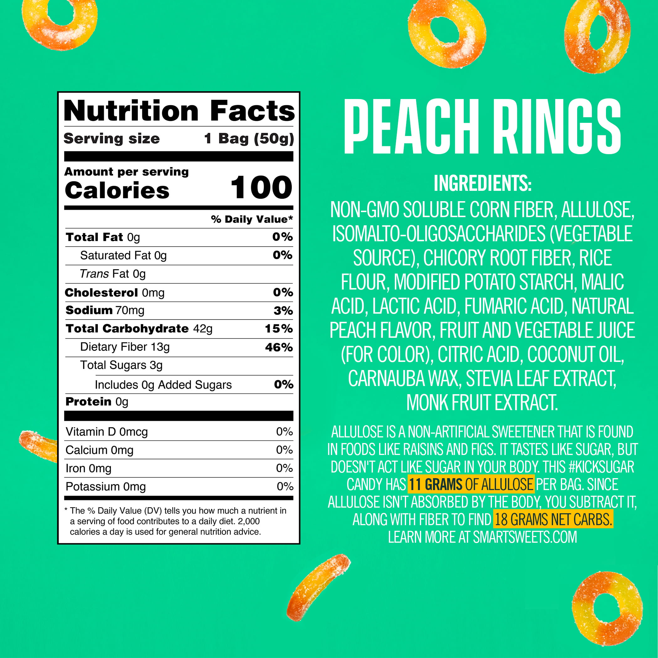 SmartSweets - Peach Rings – PlantX US