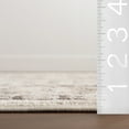 thumbnail image 2 of nuLOOM Devika Vintage Traditional Medallion Area Rug, 4' x 6', Light Grey, 2 of 9