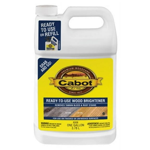 Cabot Wood Brightener Clear Finish, 1 Gal
