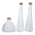 thumbnail image 1 of botellas de vidrio con tapón de corcho, recipientes decorativos de vidrio con tapa, ideal para bodas, aniversarios, ceremonias, lunas de miel y recuerdos de arena, 1 of 8