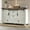 White, variant on Merluxy Farmhouse Sideboard Buffet Cabinet with 4 Drawers & 2 Doors for Living Room & Bedroom, Grey