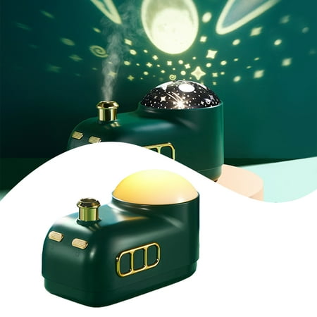 

Mini Train Projection Humidifier Night Light Desktop Hydrating Air Atomizer