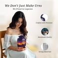 thumbnail image 3 of Sparrow Cremation Urn For Adult Women And Man, 1 Large & Small Keepsake Urns For Human Ashes Set Of 4, Purple Urn For Ashes Adult Female, Burial Urns For Cremated Remains, 10&3 Inch, 3 of 7