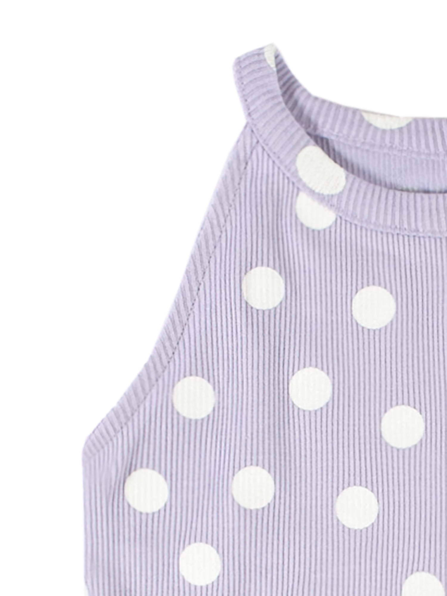 Modern Moments By Gerber Toddler Girl Ribbed Sleeveless Halter Dress, (12 months - 5T)