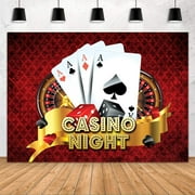 Casino Night Backdrop for Party Photography Poker Roulette Photography Background Themed Party Wallpaper YouTube Backdrops Photo Booth Props