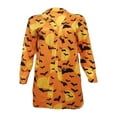 thumbnail image 2 of Cardigan Ouvert à Manches Longues pour Halloween pour Femmes Imprimé Bat Boutons Mode Urbaine, 2 of 5