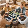 thumbnail image 7 of Navy Crane Floral Mahjong Mat 31.5x31.5 Inch | Non-Slip And Noise Reduction Mah Jong Table Mat Cover with Carrying Bag For Mahjong Lovers, Poker, Board Games And Dominoes, 7 of 7