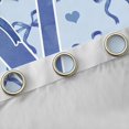 thumbnail image 4 of Castle Fairy Monogrammed Letter Initial V Boy Girl Blackout Curtains Set of 2 (52x84 Each),Kawaii Blue Bow Window Curtains,Dreamy Princess Curtains and Drapes,Super Cozy Room Decor, 4 of 6