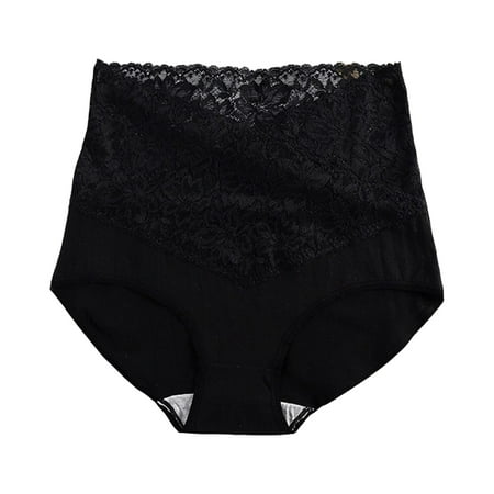 

JFY Women Underpants High Waist Solid Color Quick-drying Slim Anti-shrink Shaping Lace Tight Waist Tummy Control Women Panties Intimate Clothes