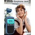 thumbnail image 4 of AM FM Walkman Radio:900mAh Rechargeable Portable Transistor Pocket Radio with Best Reception Digital Tuning, LCD Screen,Stereo Earphone Jack, Sleep Timer and Alarm Clock for Jogging,Walking Blue, 4 of 7