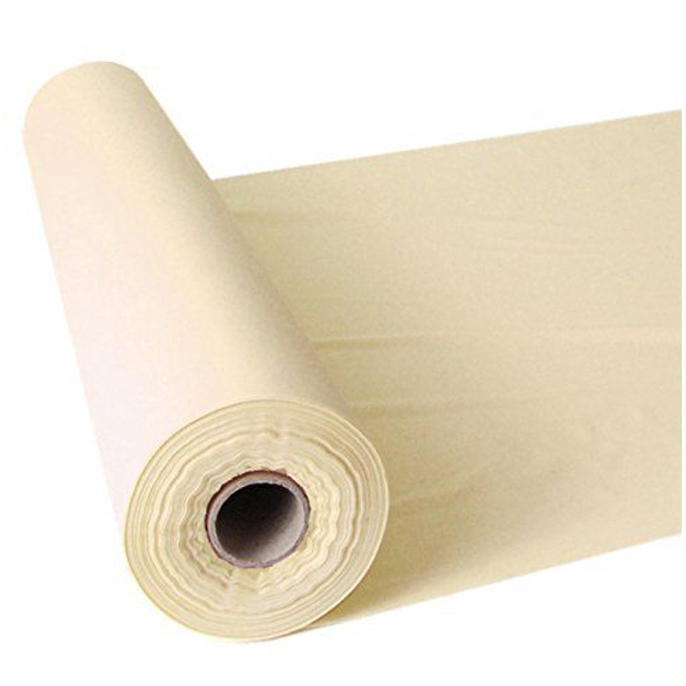 Plastic Banquet Tablecloth Roll, Ivory, 40in x 100ft