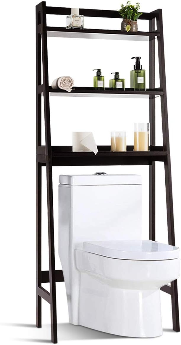 Bathroom Space Saver, Over The Toilet Storage Rack, Free Standing 3