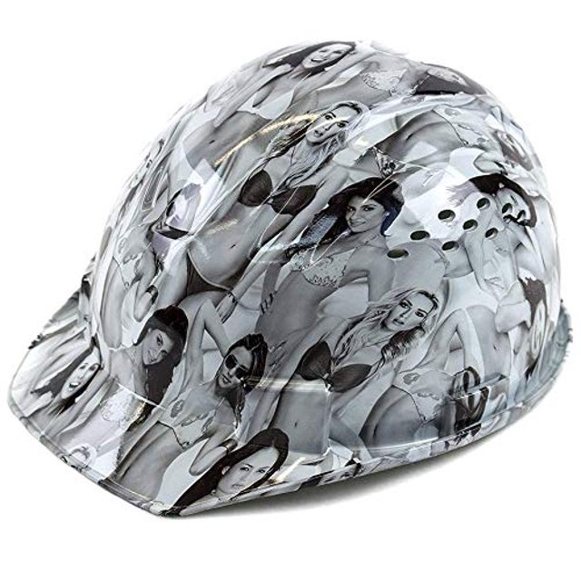 Troy Safety RK-HP34-LADIES Patterned Hard Hat Cap Style with 4 Point Ratchet Suspension (Ladies)